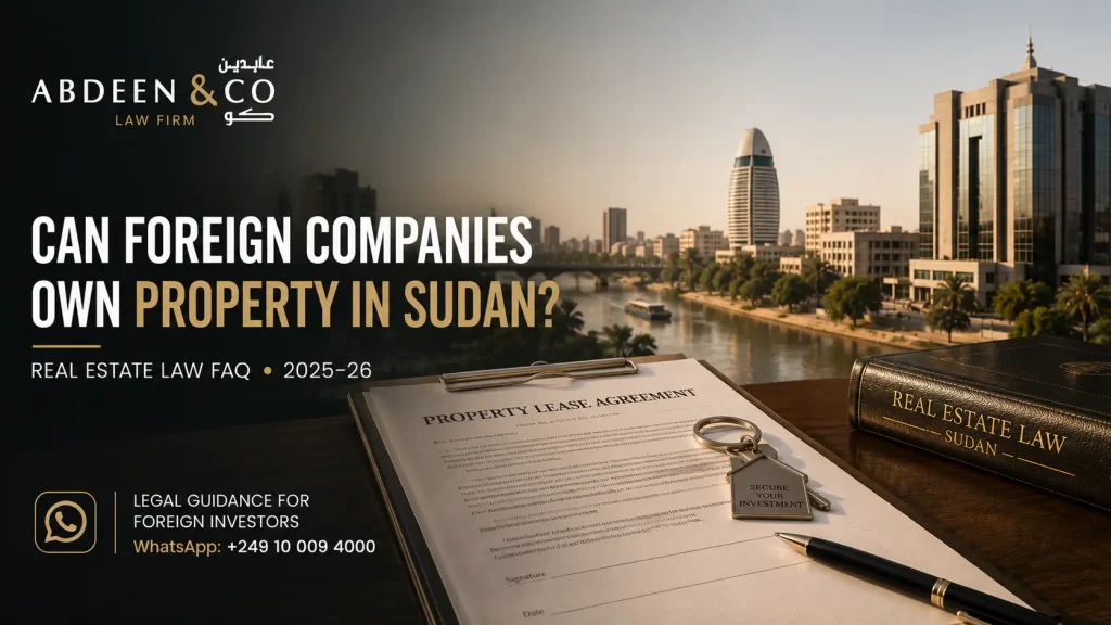 Can Foreign Companies Own Property in Sudan? Real Estate Law FAQ (2025–26)